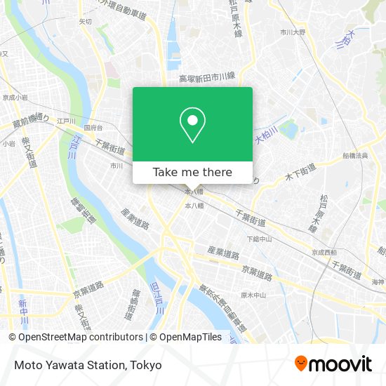 Moto Yawata Station map
