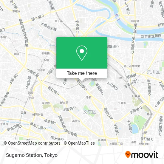 Sugamo Station map