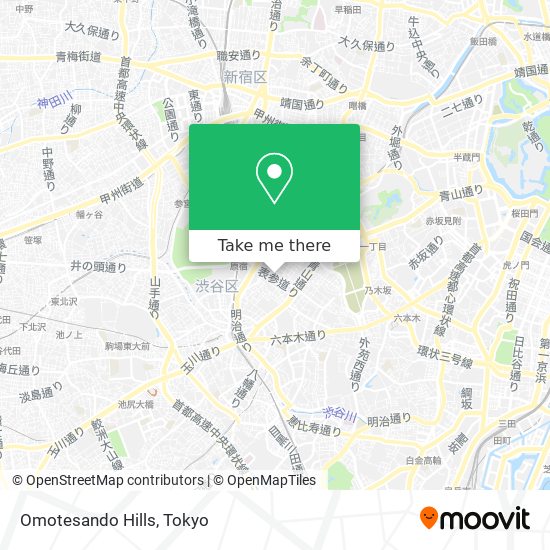 Omotesando Hills map