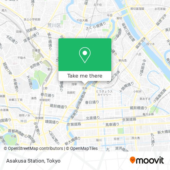 Asakusa Station map