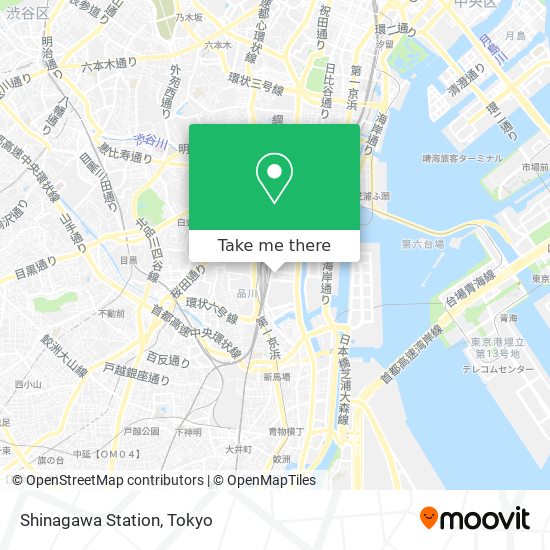 Shinagawa Station map