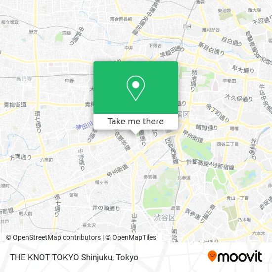 How To Get To The Knot Tokyo Shinjuku In 中野区 By Bus Or Metro