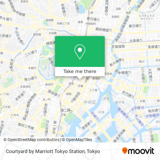 Courtyard by Marriott Tokyo Station map