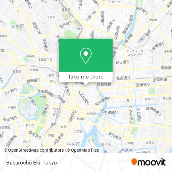 Bakurochō Eki map