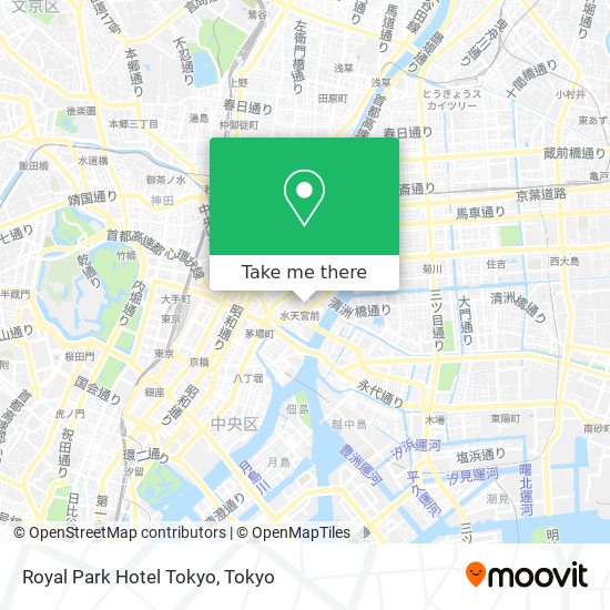 Royal Park Hotel Tokyo map