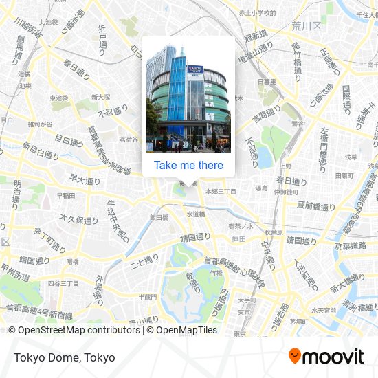 Tokyo Dome map
