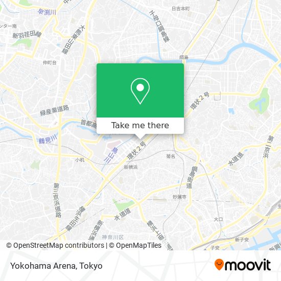 Yokohama Arena map