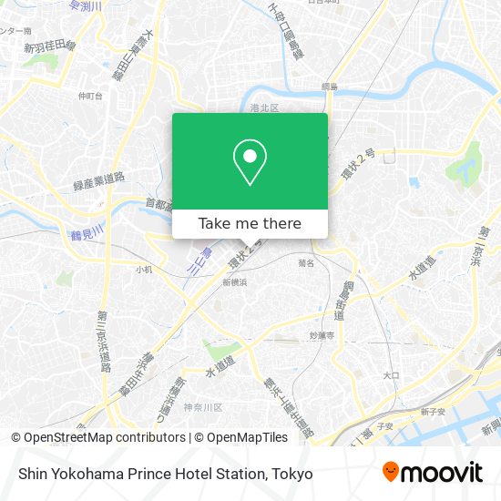 Shin Yokohama Prince Hotel Station map