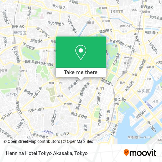Henn na Hotel Tokyo Akasaka map