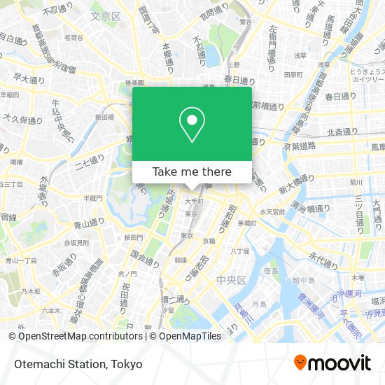 Otemachi Station map