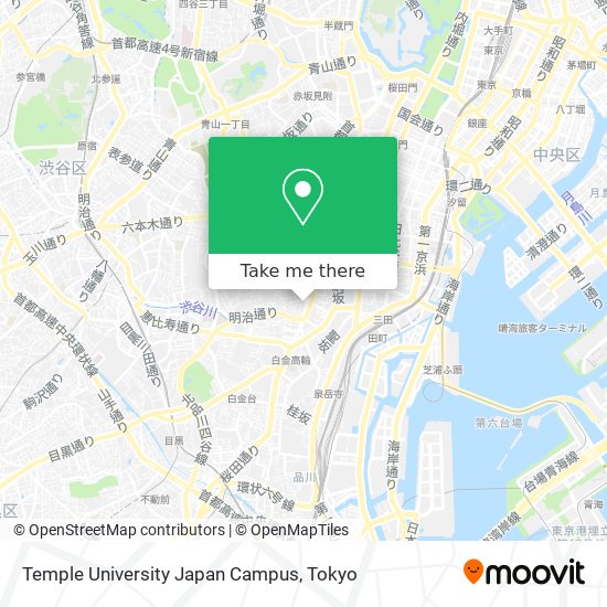 Temple University Japan Campus map