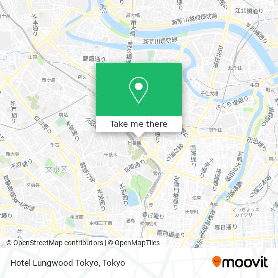 Hotel Lungwood Tokyo map