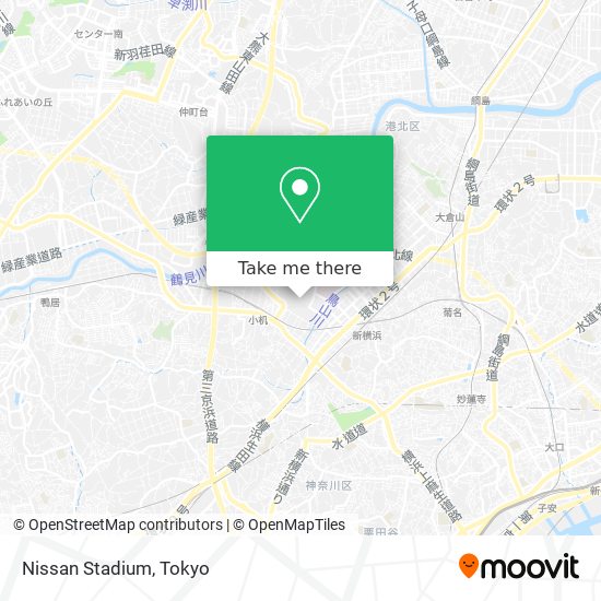 Nissan Stadium map