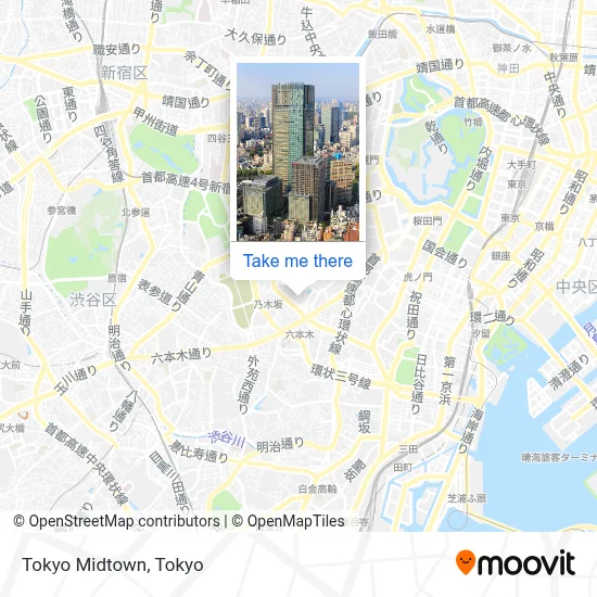 Tokyo Midtown map