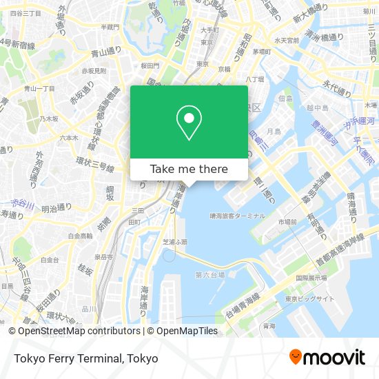 Tokyo Ferry Terminal map