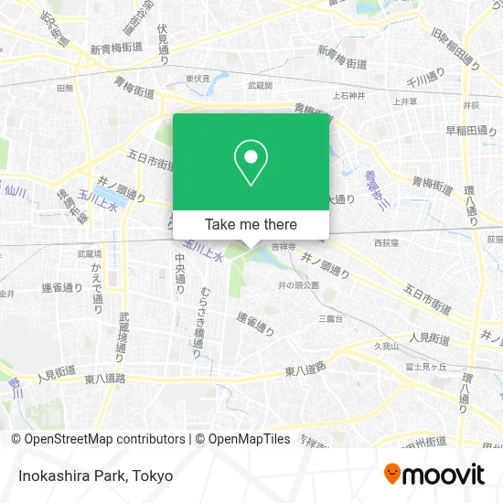 Inokashira Park map
