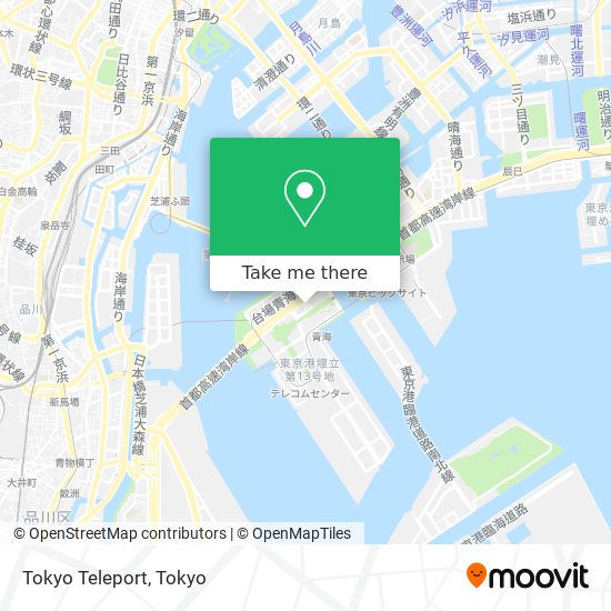 Tokyo Teleport map
