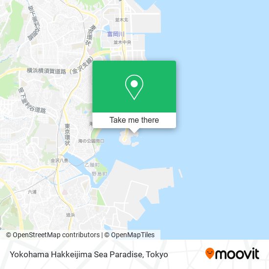 Yokohama Hakkeijima Sea Paradise map