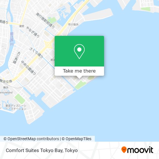 Comfort Suites Tokyo Bay map