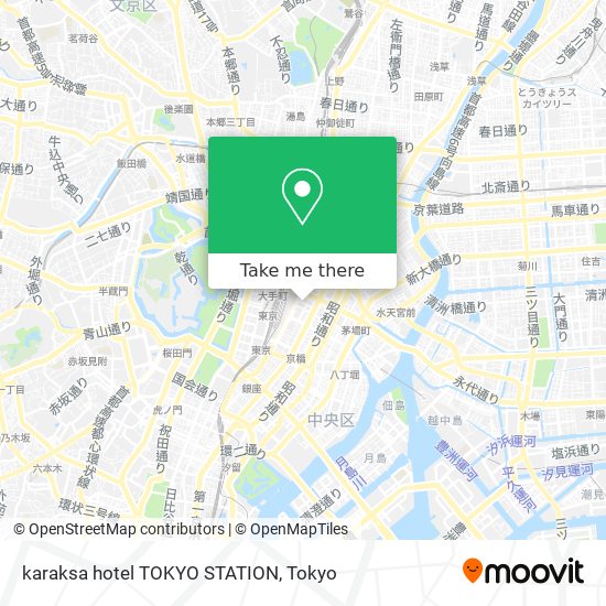 karaksa hotel TOKYO STATION map