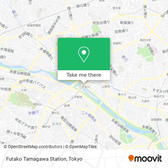 Futako Tamagawa Station map