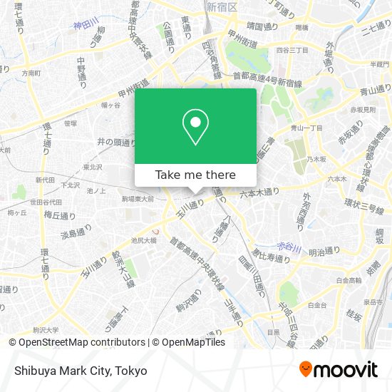 Shibuya Mark City map