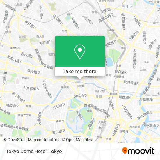 Tokyo Dome Hotel map