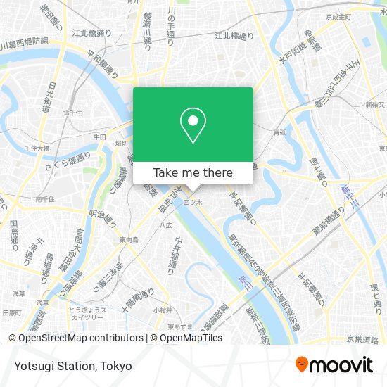 Yotsugi Station map