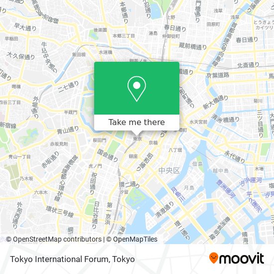 Tokyo International Forum map
