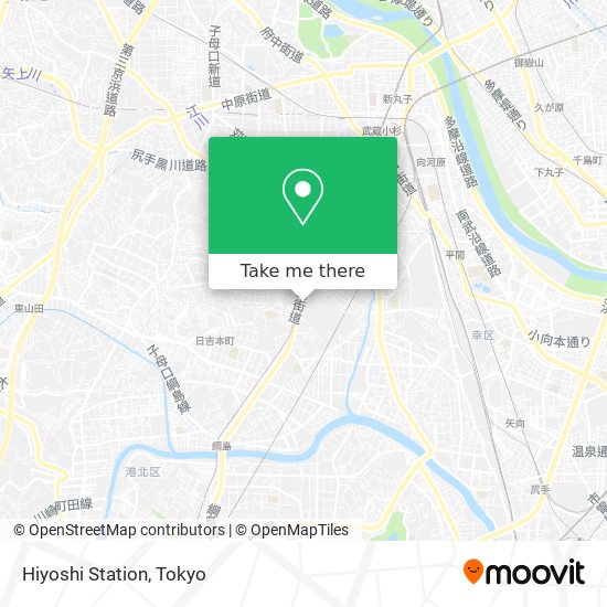 Hiyoshi Station map