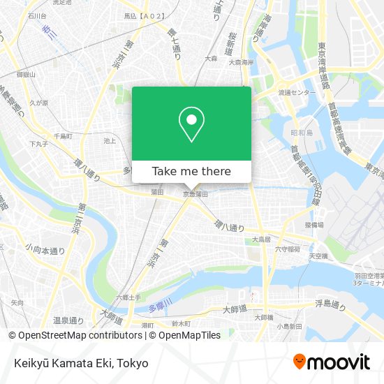 Keikyū Kamata Eki map