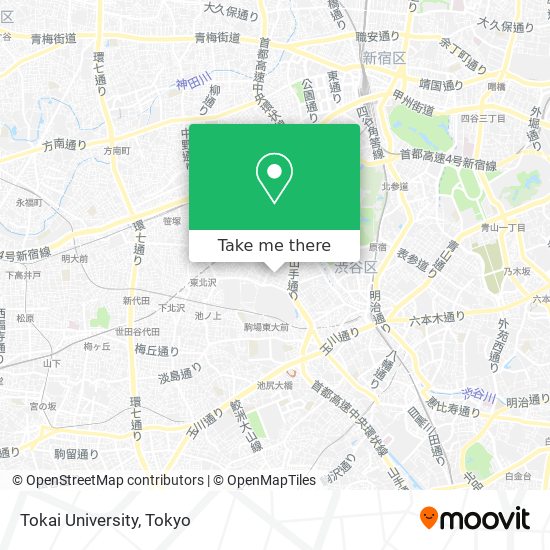 Tokai University map