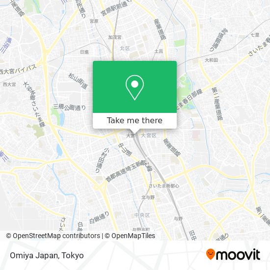 Omiya Japan map