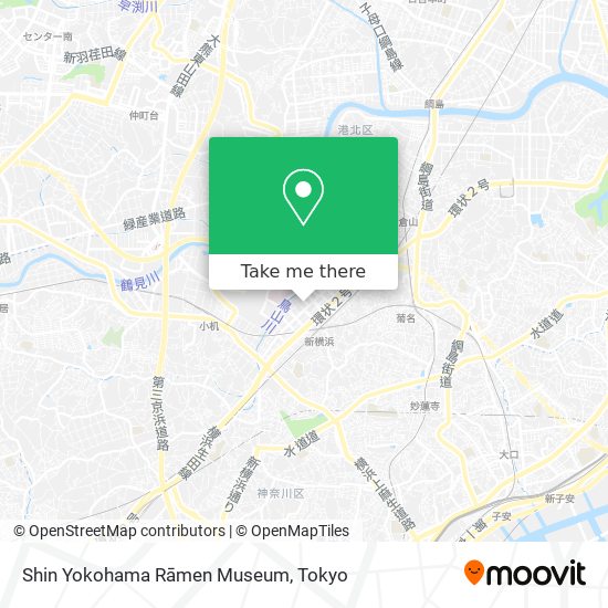 Shin Yokohama Rāmen Museum map