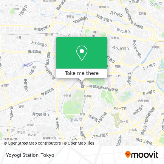 Yoyogi Station map