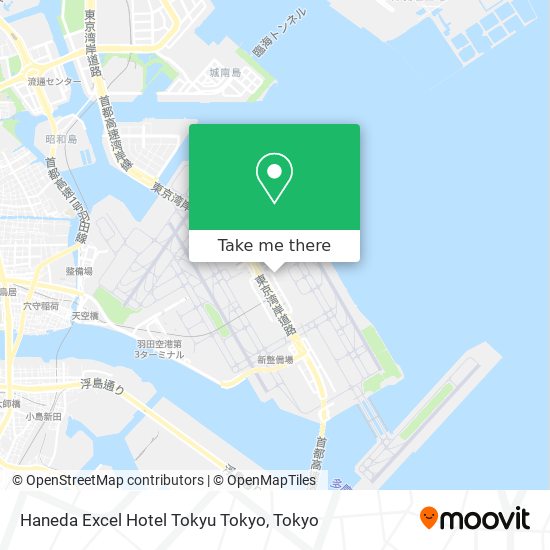 Haneda Excel Hotel Tokyu Tokyo map
