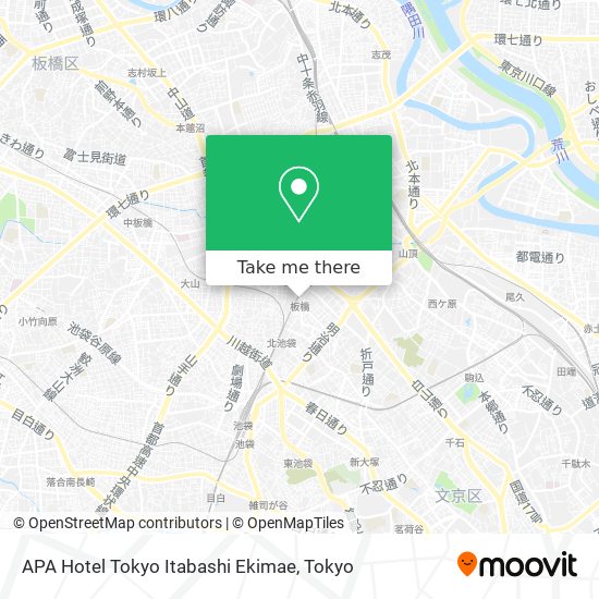 APA Hotel Tokyo Itabashi Ekimae map