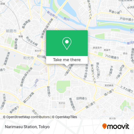 Narimasu Station map