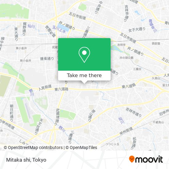 Mitaka shi map