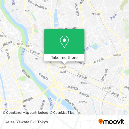 Keisei Yawata Eki map