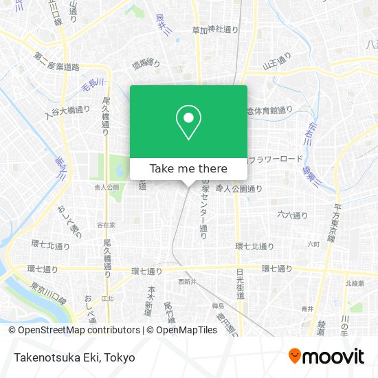 Takenotsuka Eki map