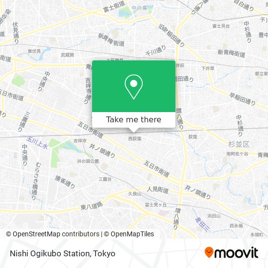 Nishi Ogikubo Station map