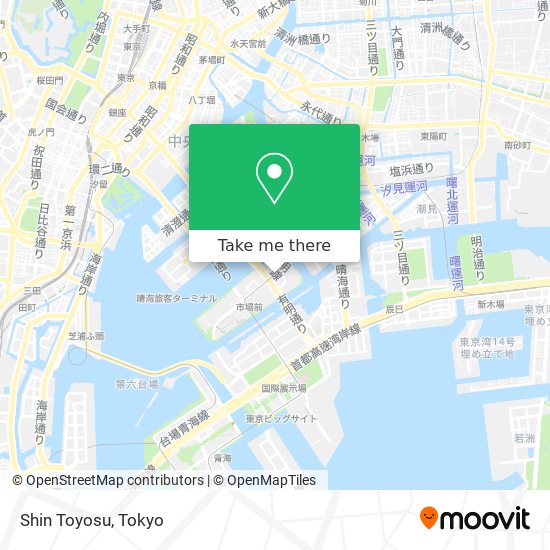 Shin Toyosu map