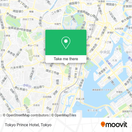 Tokyo Prince Hotel map