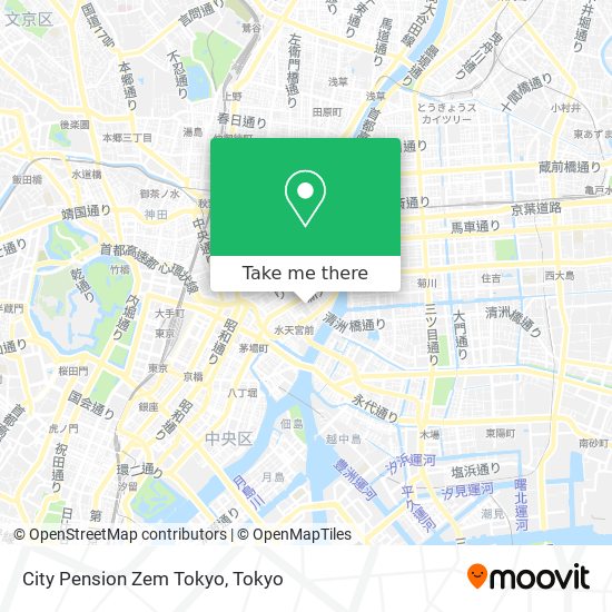 City Pension Zem Tokyo map
