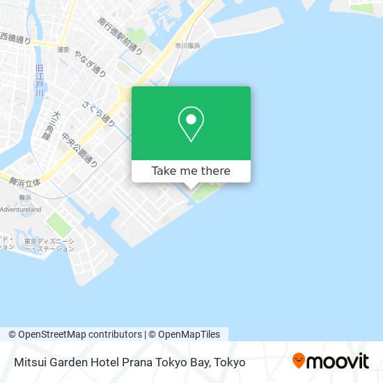 Mitsui Garden Hotel Prana Tokyo Bay map