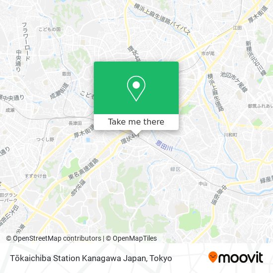 Tōkaichiba Station Kanagawa Japan map