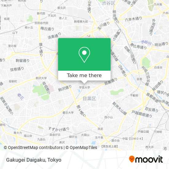 Gakugei Daigaku map
