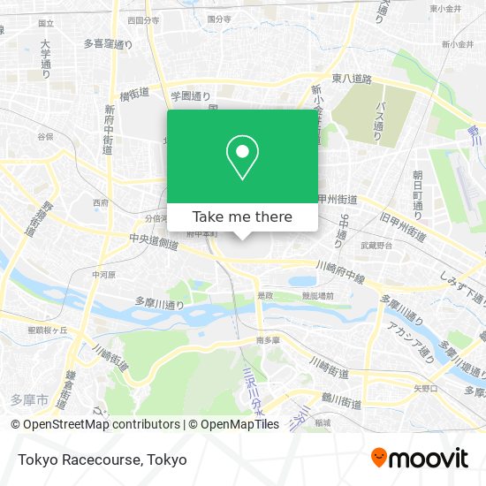 Tokyo Racecourse map