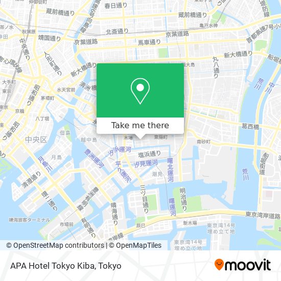 APA Hotel Tokyo Kiba map